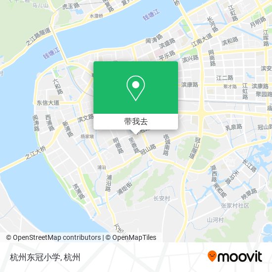 杭州东冠小学地图