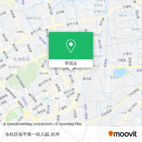余杭区临平第一幼儿园地图