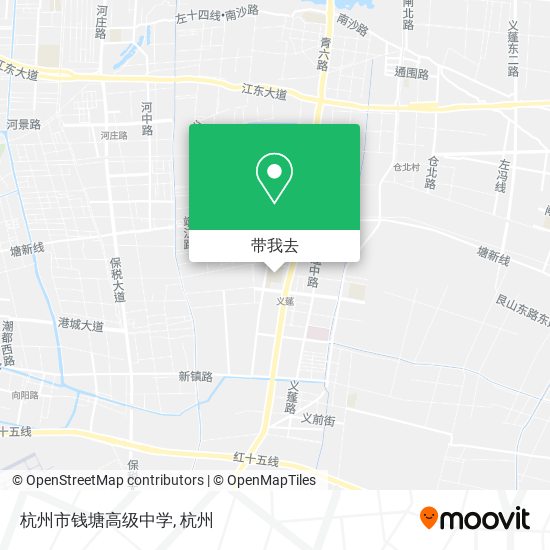 杭州市钱塘高级中学地图