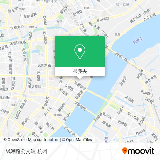 钱潮路公交站地图