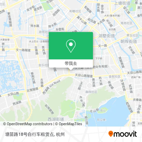 塘苗路18号自行车租赁点地图