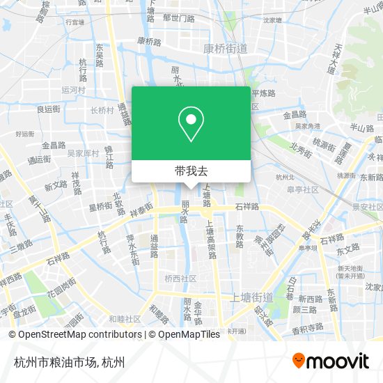 杭州市粮油市场地图