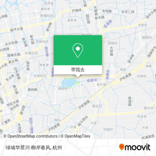 绿城华景川·柳岸春风地图