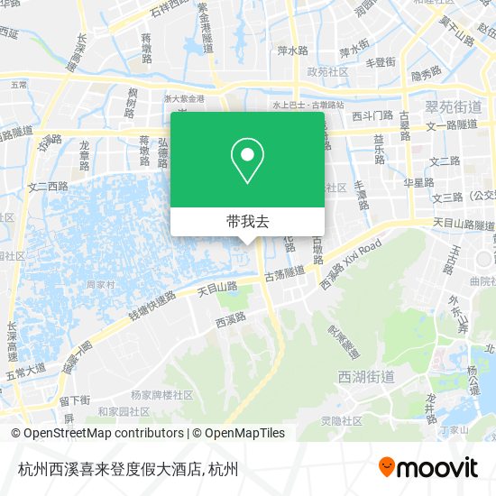 杭州西溪喜来登度假大酒店地图
