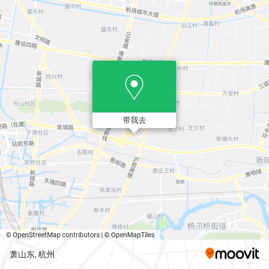萧山东地图