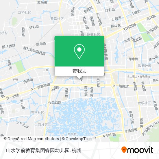 山水学前教育集团蝶园幼儿园地图