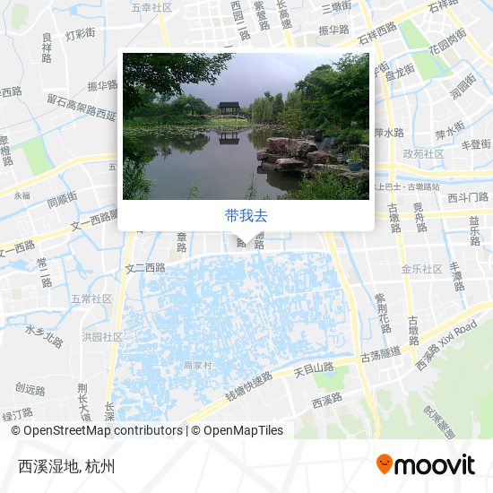 西溪湿地地图