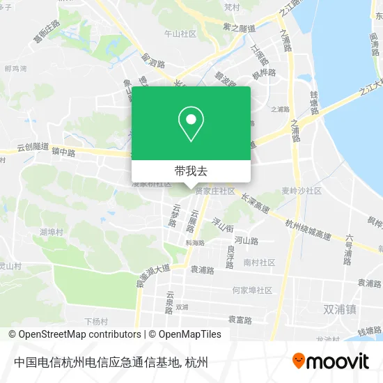 中国电信杭州电信应急通信基地地图