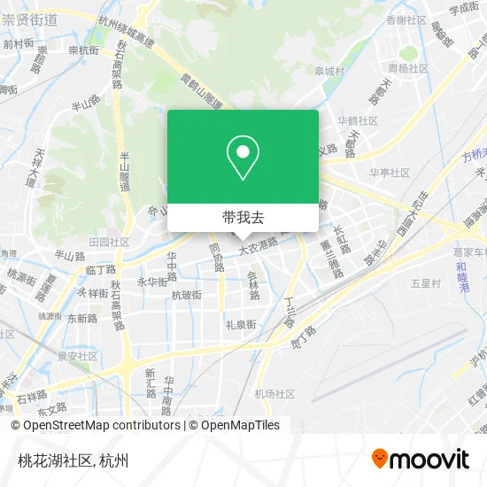 桃花湖社区地图