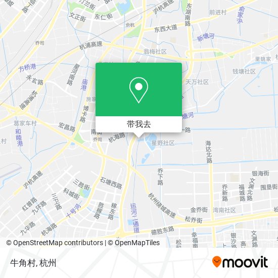 牛角村地图