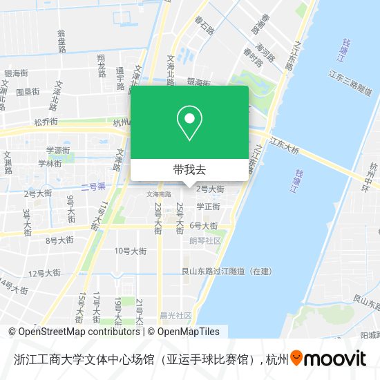 浙江工商大学文体中心场馆（亚运手球比赛馆）地图