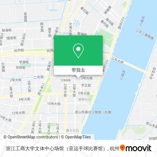 浙江工商大学文体中心场馆（亚运手球比赛馆）地图