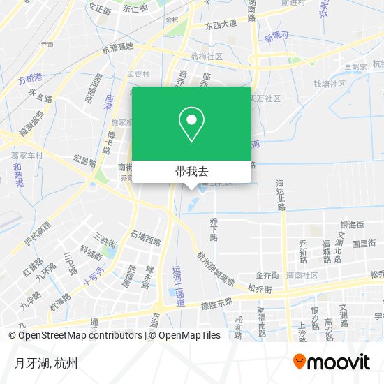 月牙湖地图