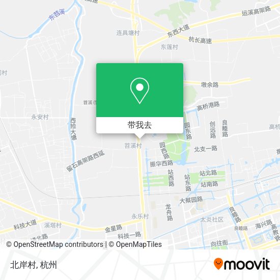 北岸村地图