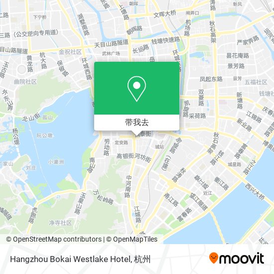 Hangzhou Bokai Westlake Hotel地图