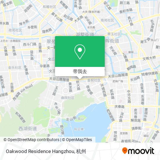 Oakwood Residence Hangzhou地图