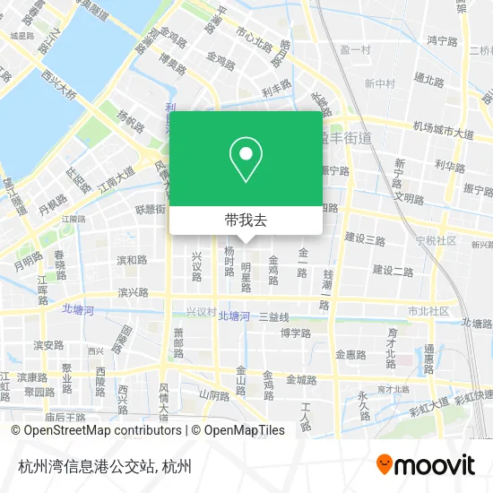 杭州湾信息港公交站地图