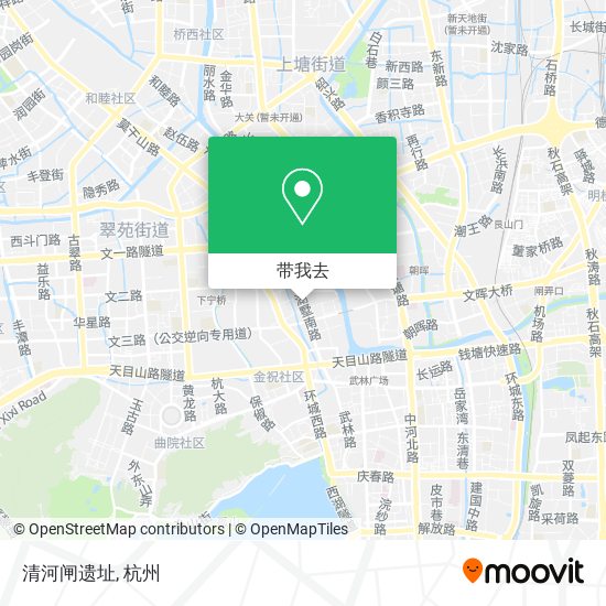 清河闸遗址地图