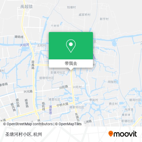 圣塘河村小区地图