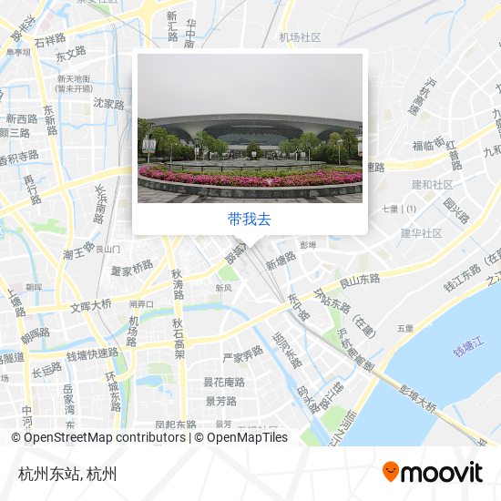 杭州东站地图