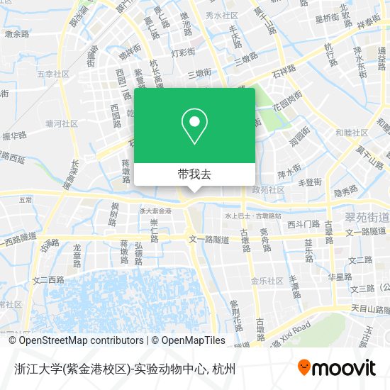 浙江大学(紫金港校区)-实验动物中心地图