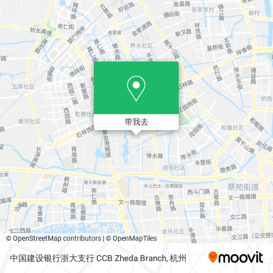 中国建设银行浙大支行 CCB Zheda Branch地图