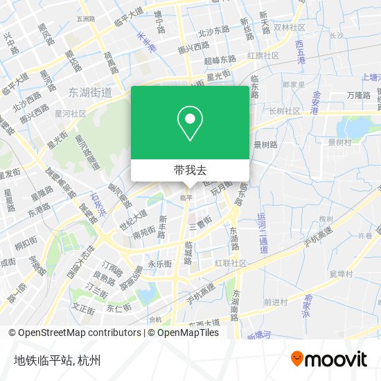 地铁临平站地图