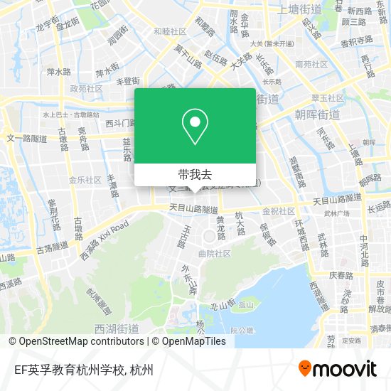 EF英孚教育杭州学校地图