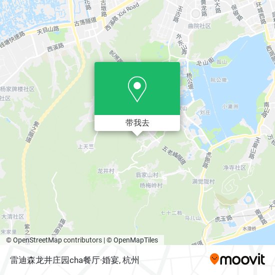 雷迪森龙井庄园cha餐厅·婚宴地图
