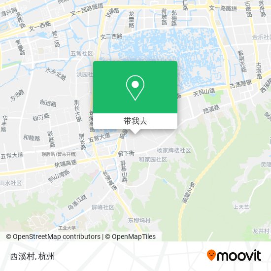 西溪村地图