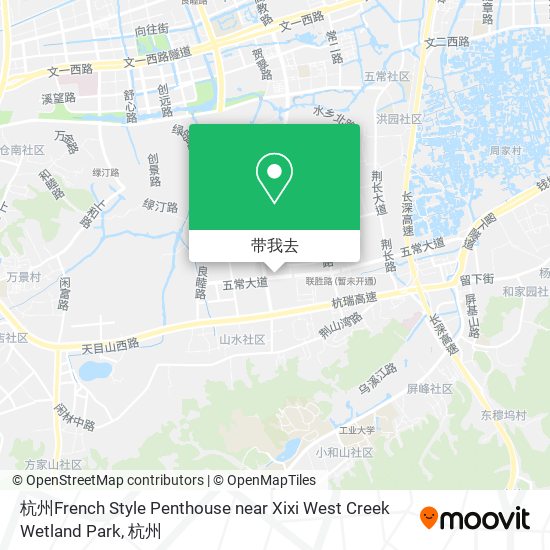 杭州French Style Penthouse near Xixi West Creek Wetland Park地图
