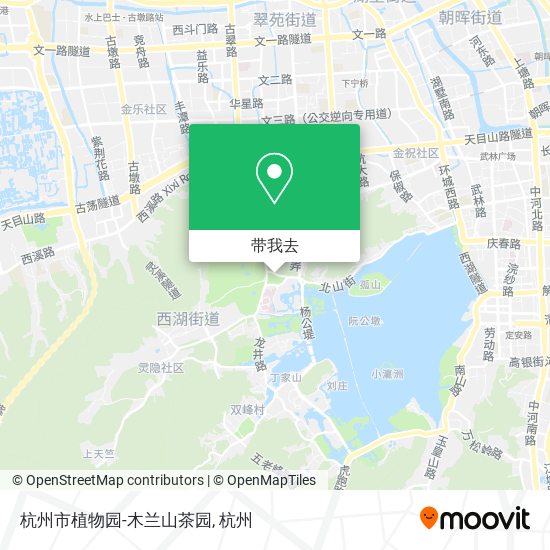 杭州市植物园-木兰山茶园地图