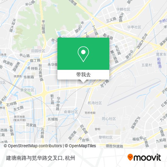 建塘南路与笕华路交叉口地图