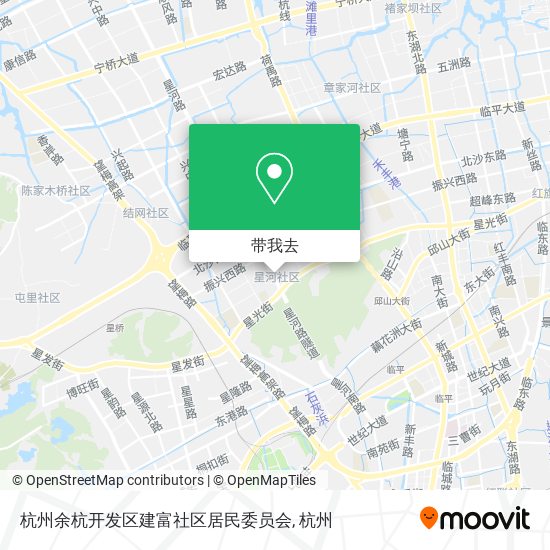 杭州余杭开发区建富社区居民委员会地图