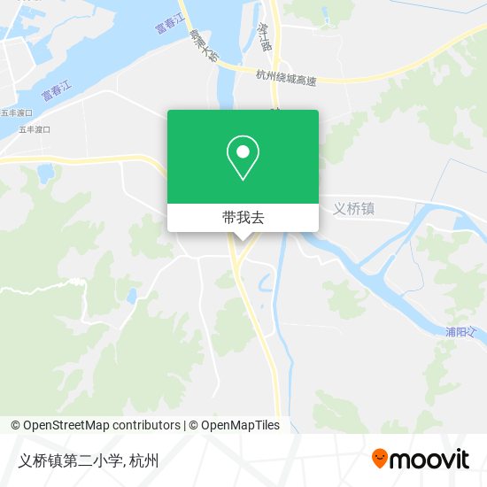 义桥镇第二小学地图