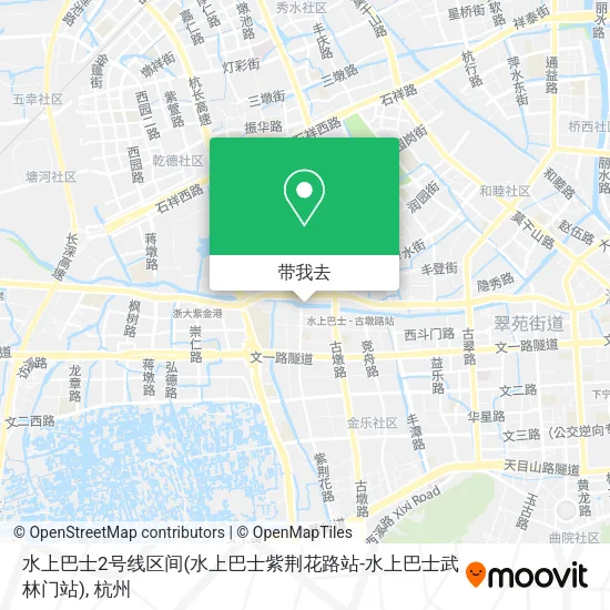 水上巴士2号线区间(水上巴士紫荆花路站-水上巴士武林门站)地图