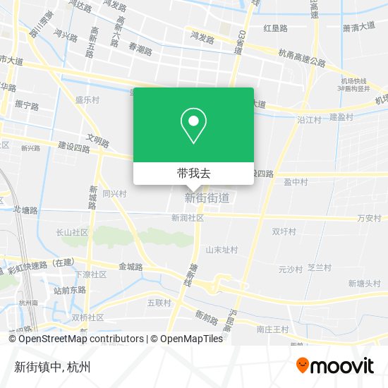 新街镇中地图