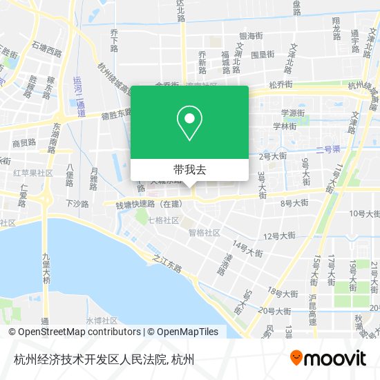 杭州经济技术开发区人民法院地图