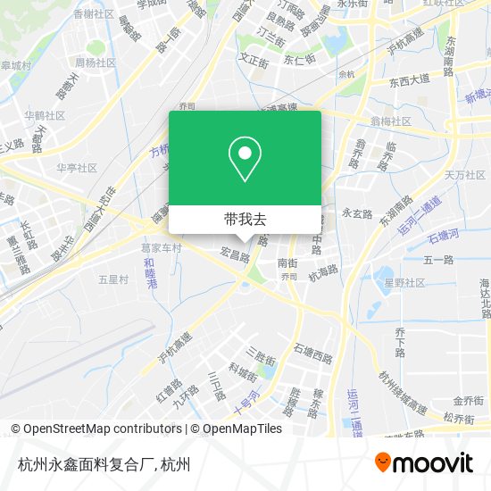 杭州永鑫面料复合厂地图