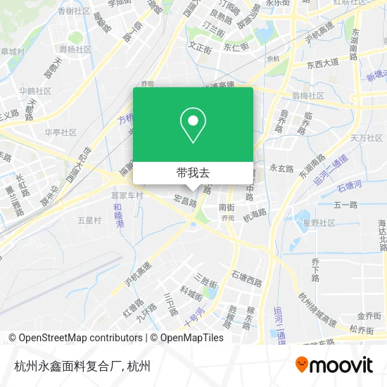 杭州永鑫面料复合厂地图