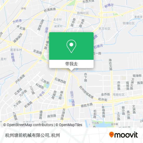 杭州塘前机械有限公司地图