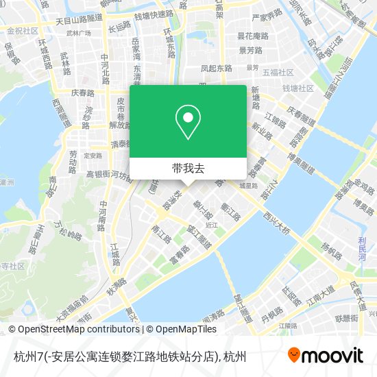 杭州7(-安居公寓连锁婺江路地铁站分店)地图