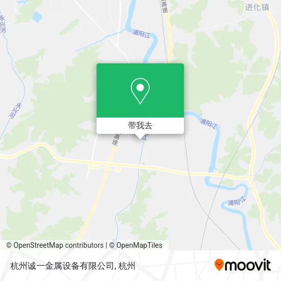 杭州诚一金属设备有限公司地图