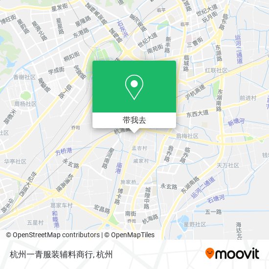 杭州一青服装辅料商行地图
