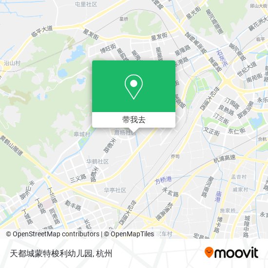 天都城蒙特梭利幼儿园地图