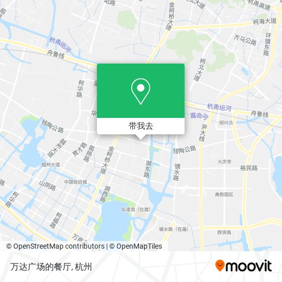 万达广场的餐厅地图