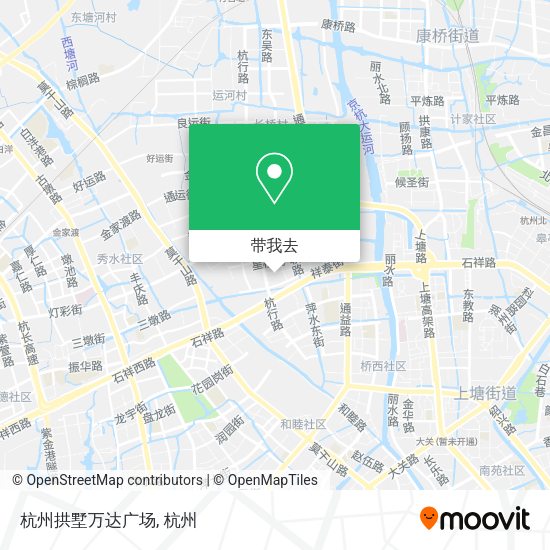 杭州拱墅万达广场地图