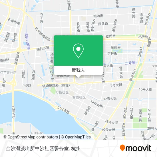 金沙湖派出所中沙社区警务室地图