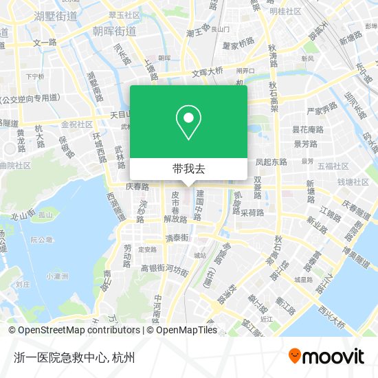 浙一医院急救中心地图