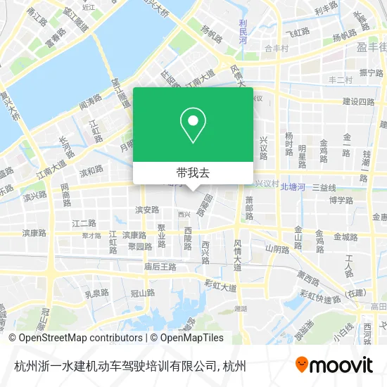 杭州浙一水建机动车驾驶培训有限公司地图